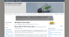 Desktop Screenshot of gogreeninyourhome.com
